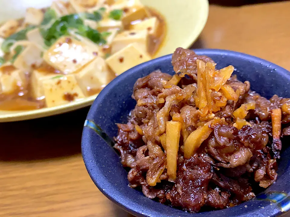 牛肉のしぐれ煮と肉豆腐！|lalapoさん