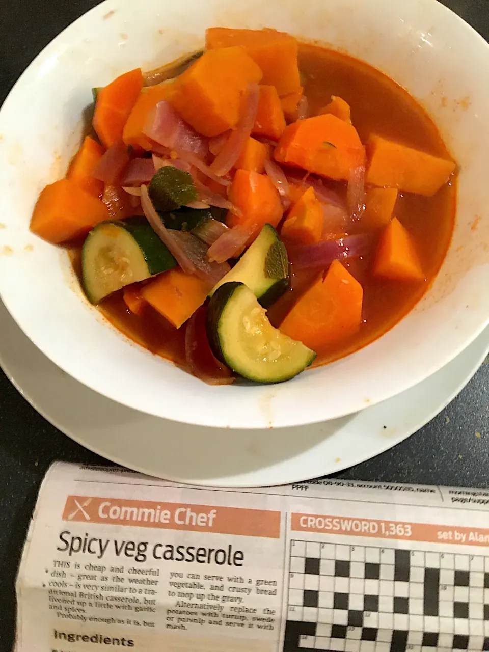 Spicy veg casserole (Morning Star Commie Chef recipe)|Nick Hiderさん