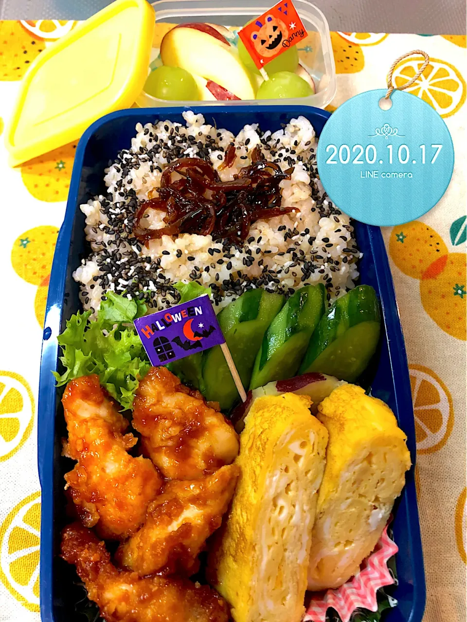 デミソースチキンカツ中2息子弁当|harutomomamaさん