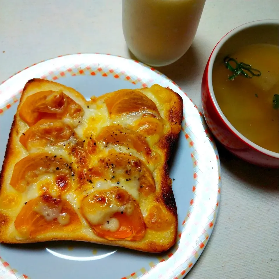 柿チーズトースト|うたかた。さん