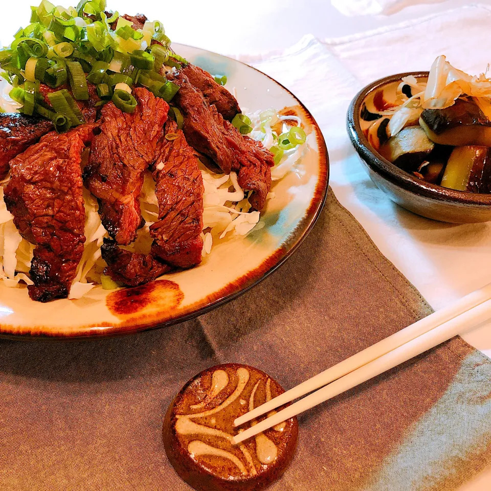 スタミナハラミ丼😋と揚げナス|JAMさん