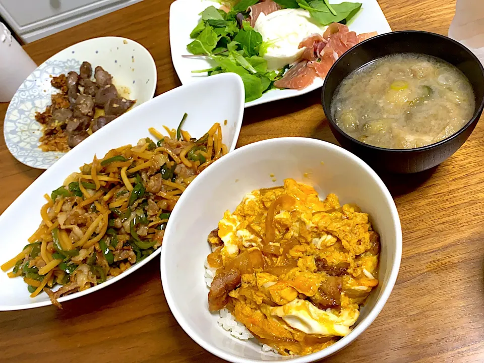 親子丼、青椒肉絲|aico☆さん