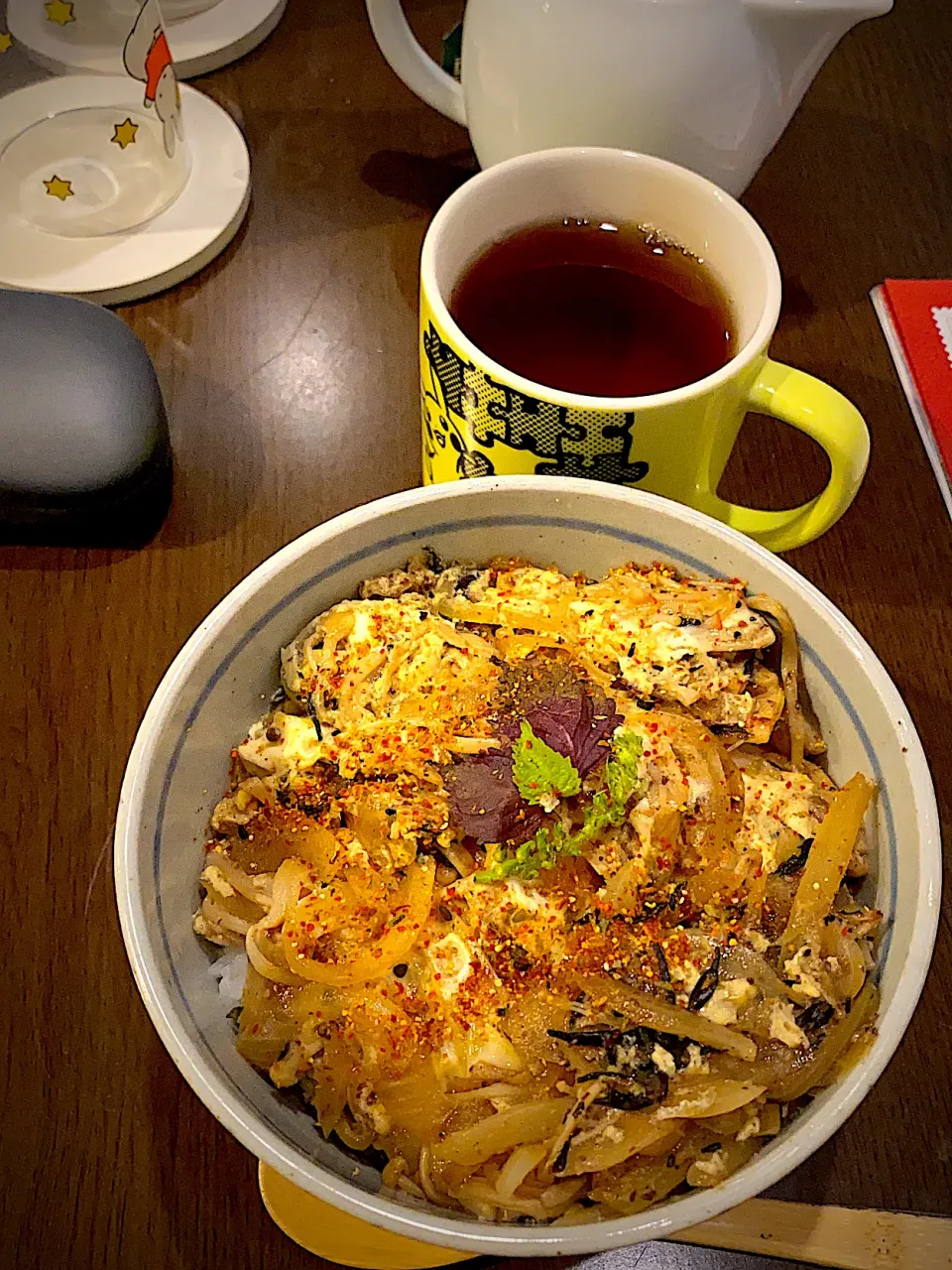 木の子とヒジキの玉子丼|ch＊K*∀o(^^*)♪さん