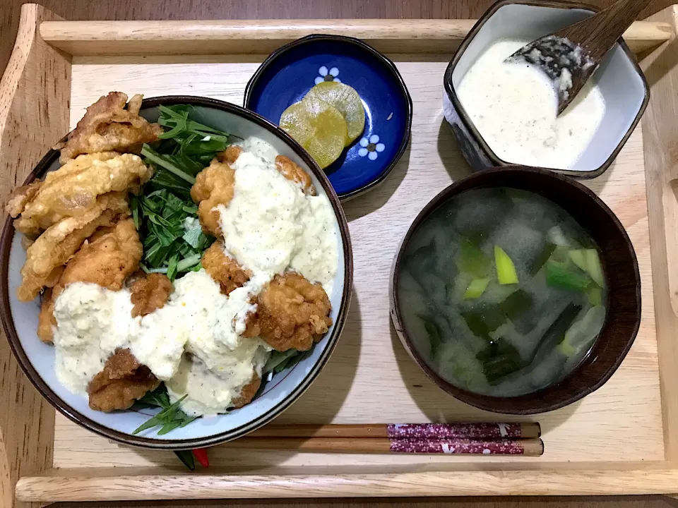 チキン南蛮丼定食|ゆうかさんさん