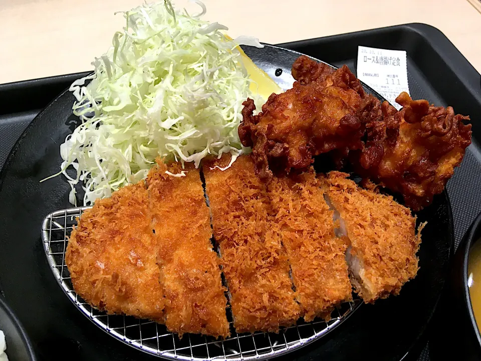 ロースカツと唐揚げ|はっちぃさん