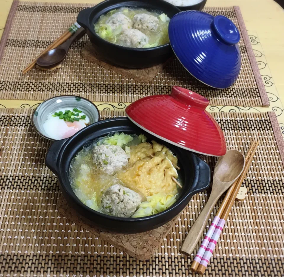 肉団子と春雨鍋～夕飯|チムニーさん