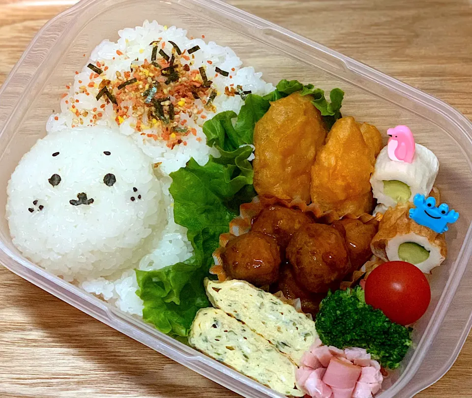 Snapdishの料理写真:旦那のお弁当⭐︎|kanmamamaさん