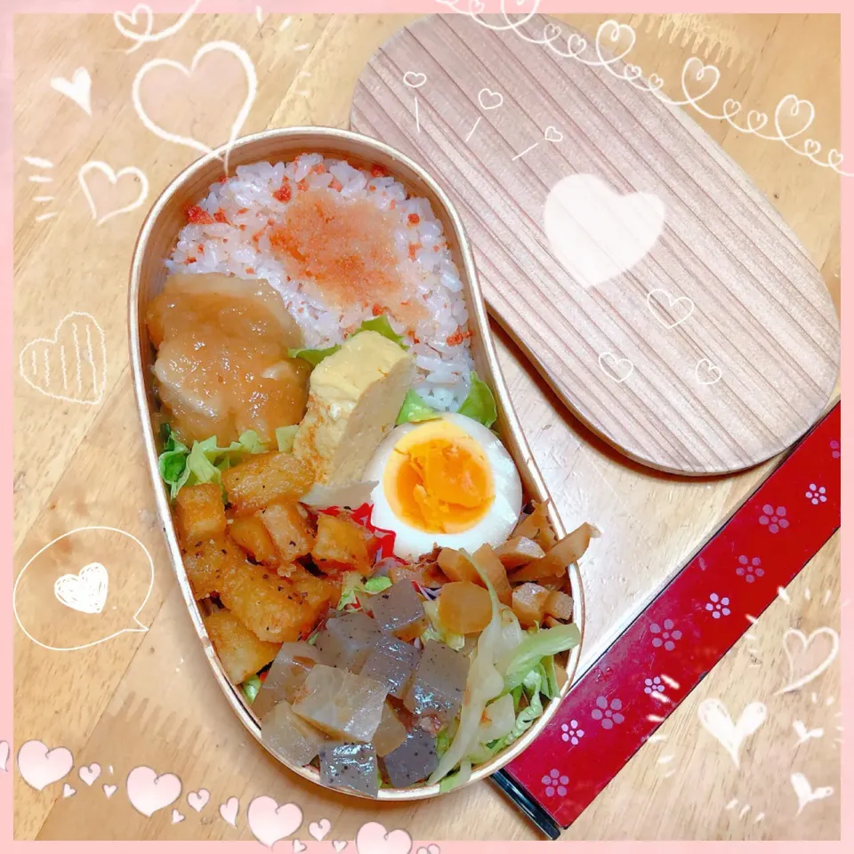 １０／１９ ｍｏｎ 鶏胸肉のみぞれ煮弁当🍴|rinaronarさん