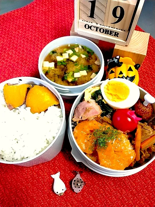 10月19日😋夫弁当🍱|pinoさん