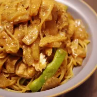 鶏肉とインゲンの和風煮込みパスタ|keyさん