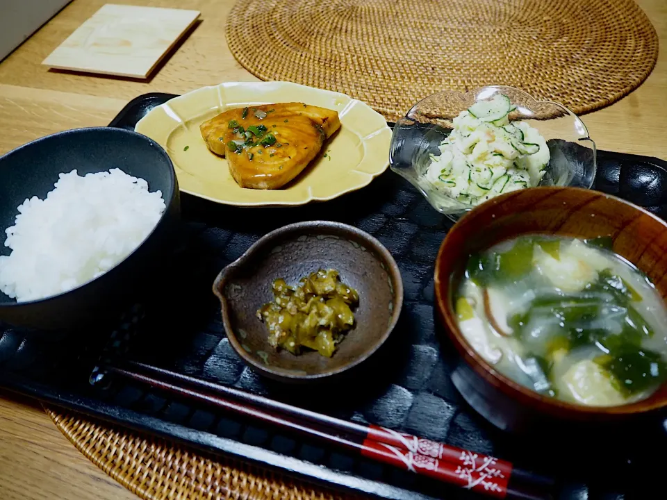 ありがとうございます♡日本水産のめかじきでめかじきの照り焼き定食|amumuさん