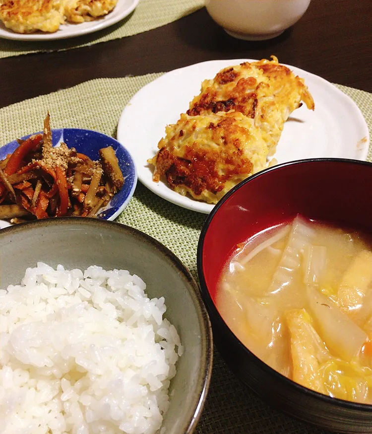 2回目のぽりぽりもやしと鶏ひき肉ヘルシー焼き|ちぐあささん