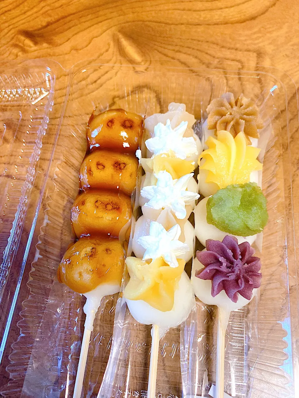 秋の3色だんご🍡みたらしだんご🍡アップルクリームだんご|まゆさん