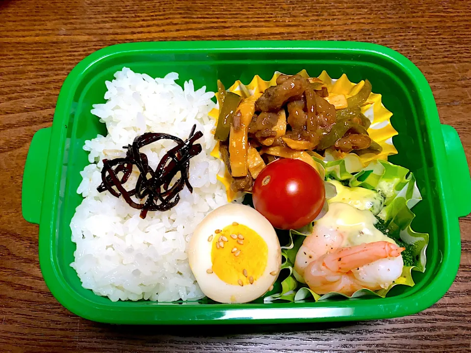 青椒肉絲弁当|acoさん