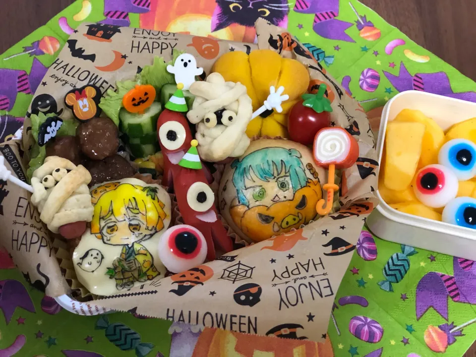 Snapdishの料理写真:ハロウィン弁当🎃|riamamaさん