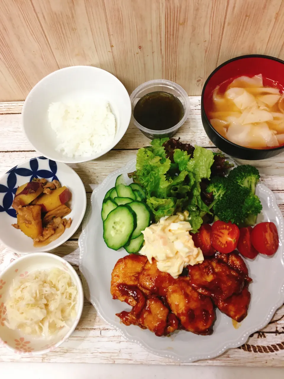 Snapdishの料理写真:トリテキ定食|chou  chouさん