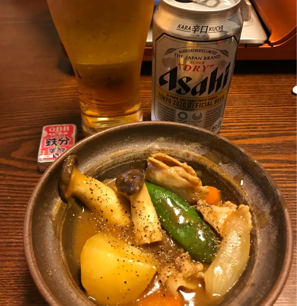 スーパードライとカレー鍋|sanaeさん