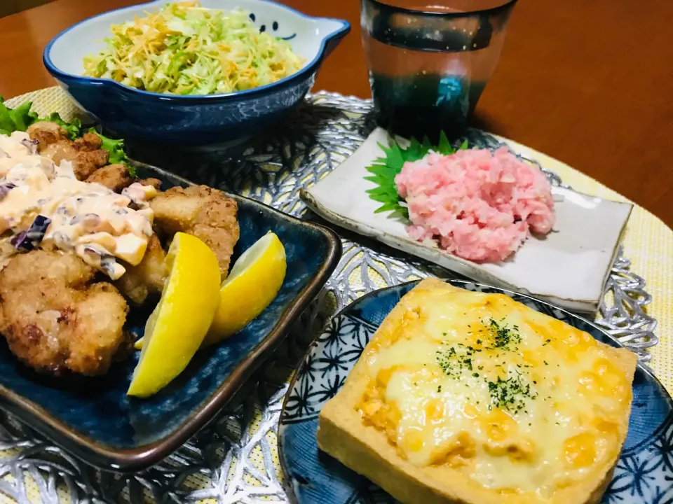 Snapdishの料理写真:「厚揚げのピリ辛チーズ焼き」|バシュランさん