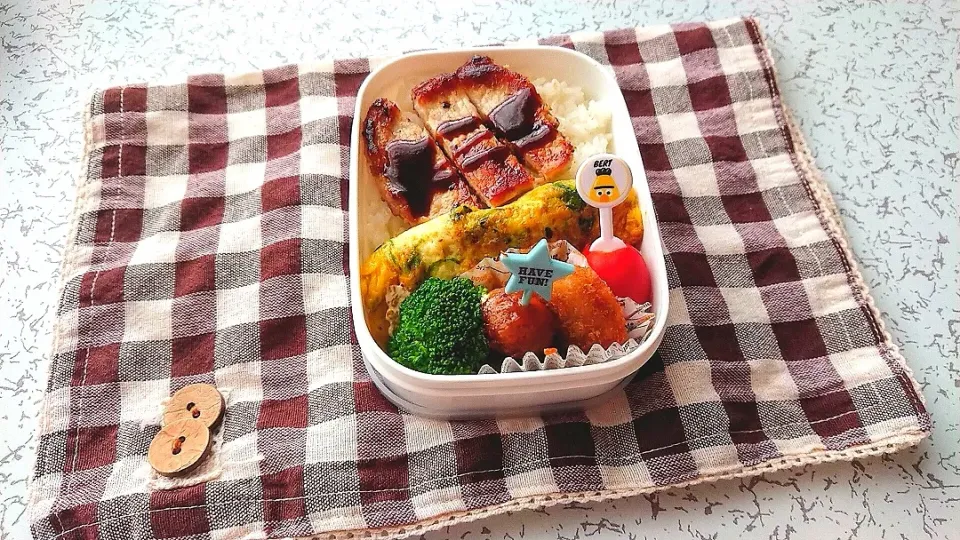 息子君鶏のっけ弁当～|マアジュさん