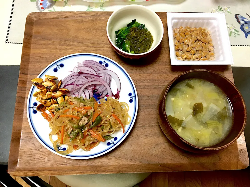 Snapdishの料理写真:チャプチェのご飯|みよさん