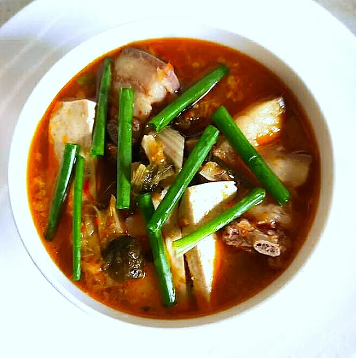 Snapdishの料理写真:Kimchi Jjigae|Nyoe Myat Wonnさん