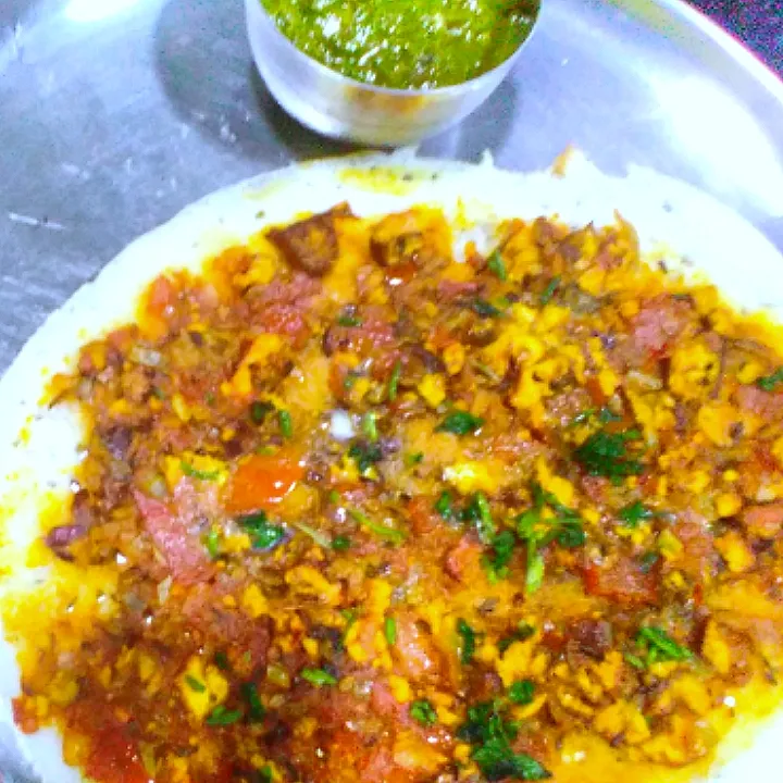 chicken keema dosa with mint chutney|Ram Ramさん