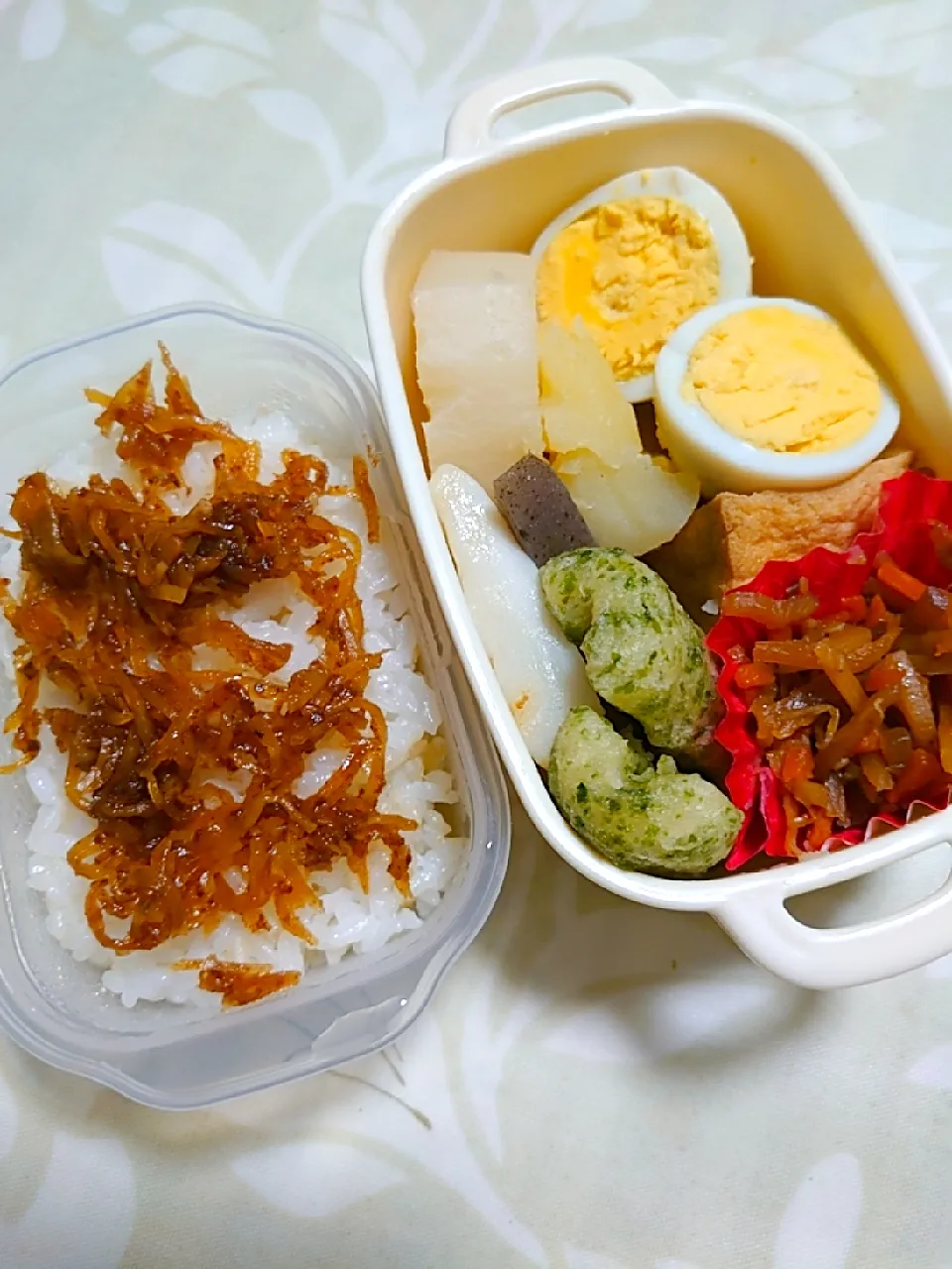 私のお弁当

おでんを詰めました。
残り物です。|🍒ふみりん🍒さん