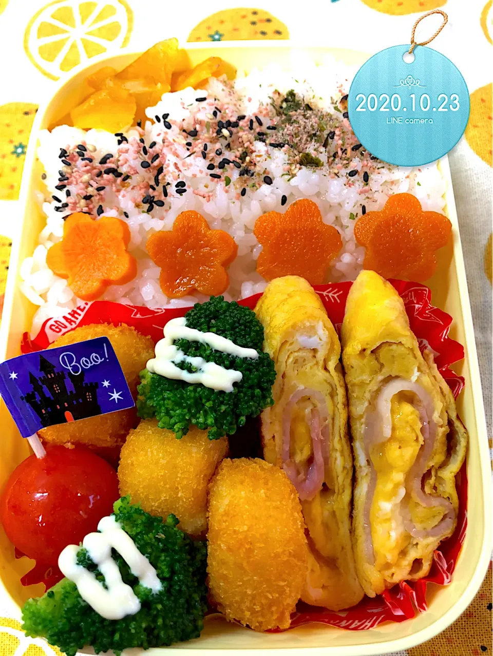 新米🍚✨✨カニコロJKお弁当|harutomomamaさん