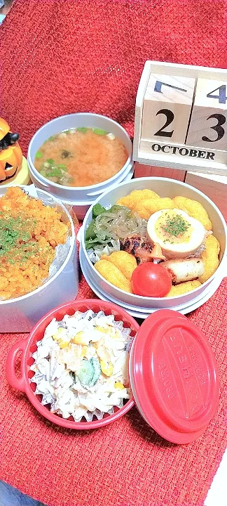 10月23日☆夫弁当😋|pinoさん