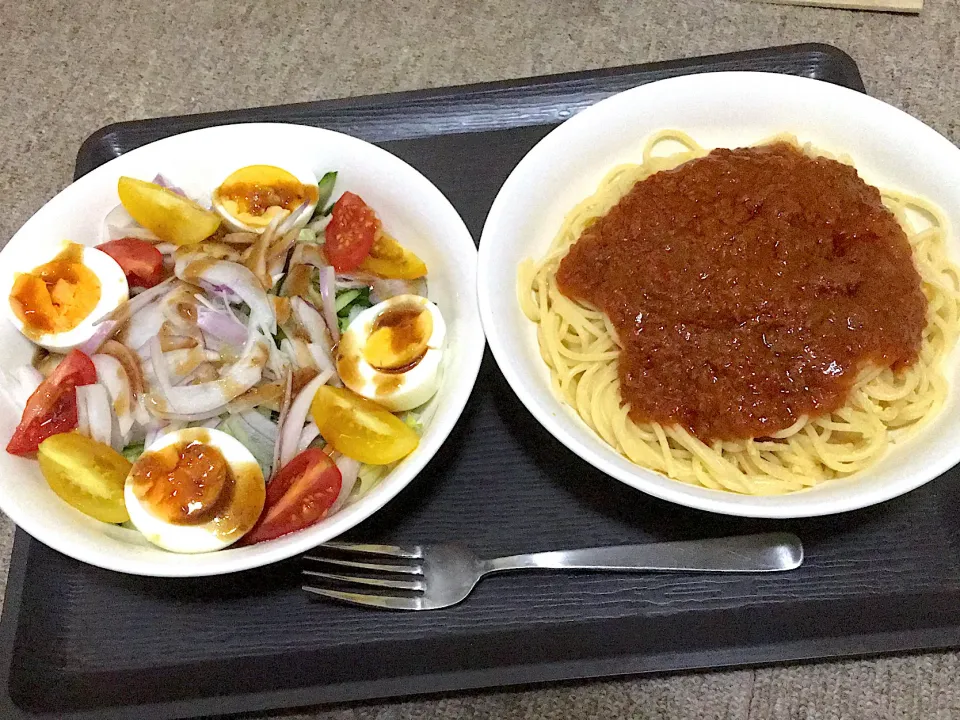 旦那ちゃん晩御飯😊|ちゃびきゅさん