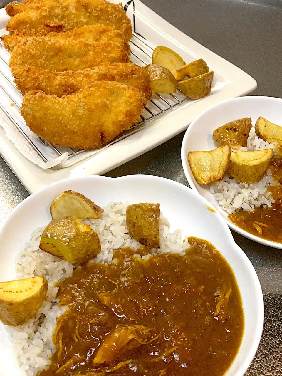 給料日前😊今夜はササミカツとササミカレー|みどりさん