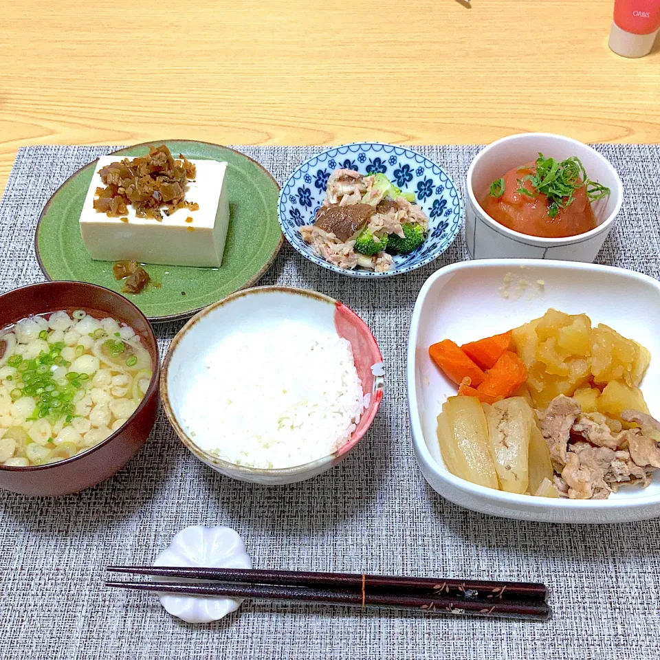 夕食|ツインうさぎさん