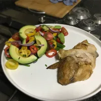 Chicken and Salad|QueenMbeeさん