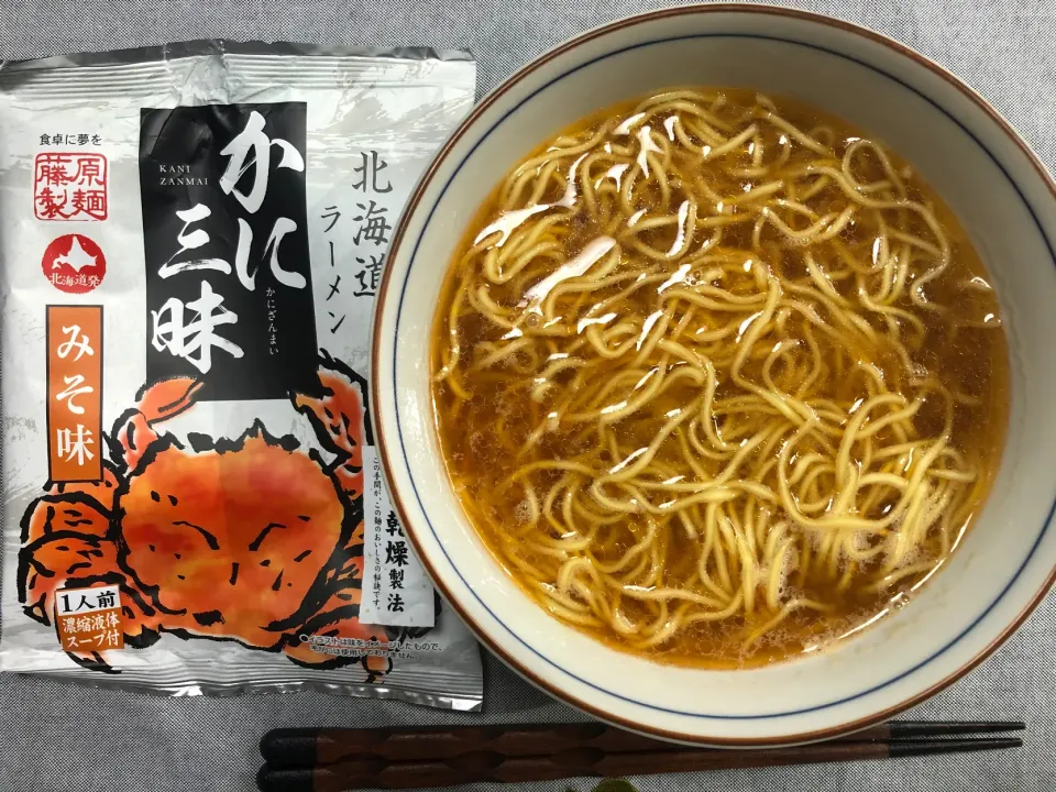 朝ラーメンかに三昧みそ味🍜|kudoさん