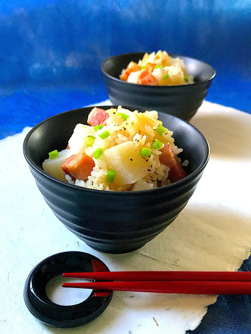 ほくほく長芋とゴロッとベーコンの炊き込みご飯|サミカさん