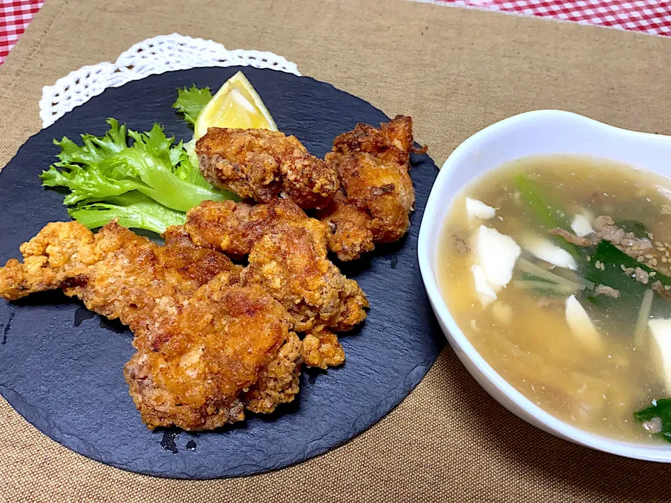 リュウジさんの🍋至高の唐揚げ
ひき肉豆腐のとろみスープ|eiyadeさん