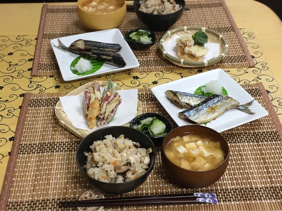 Snapdishの料理写真:さんま塩焼き〜夕飯|チムニーさん