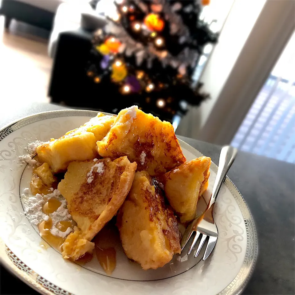 ベーグルでフレンチトースト🥯😊|ららさん