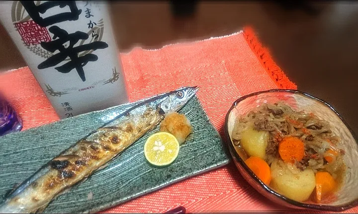 秋刀魚🐟塩焼き
  肉じゃが|びせんさん