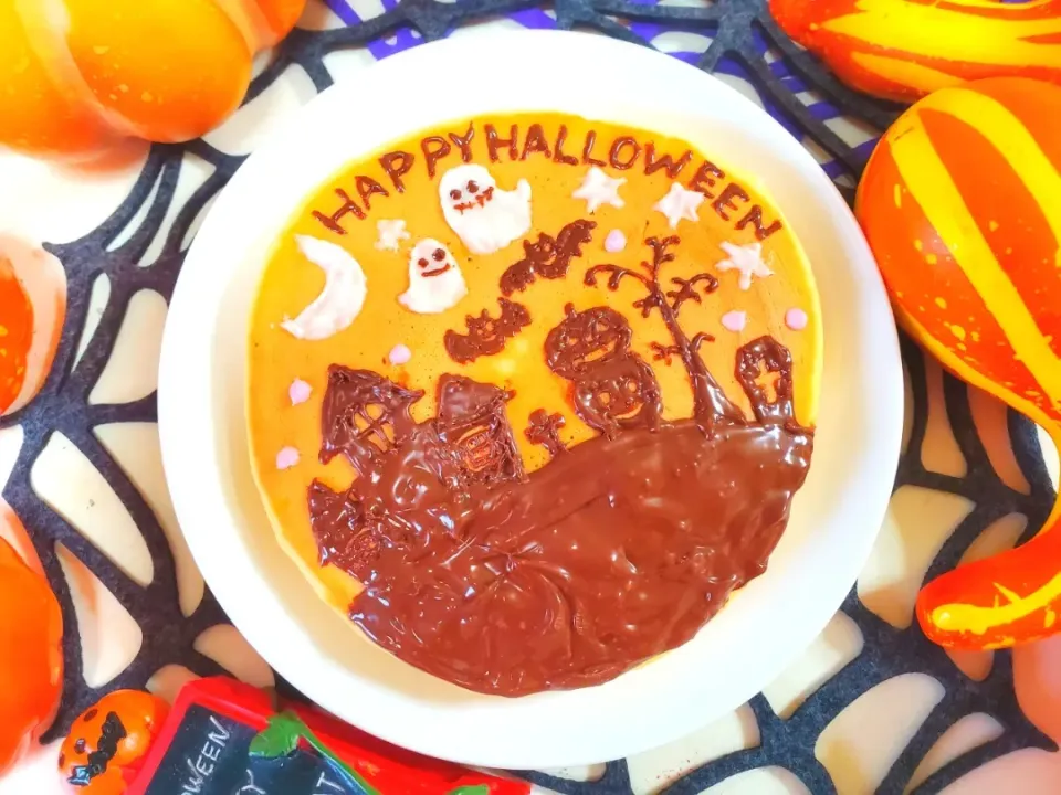 Snapdishの料理写真:Halloween ホットケーキ😋🍭🍪👻|taruto⭐️さん