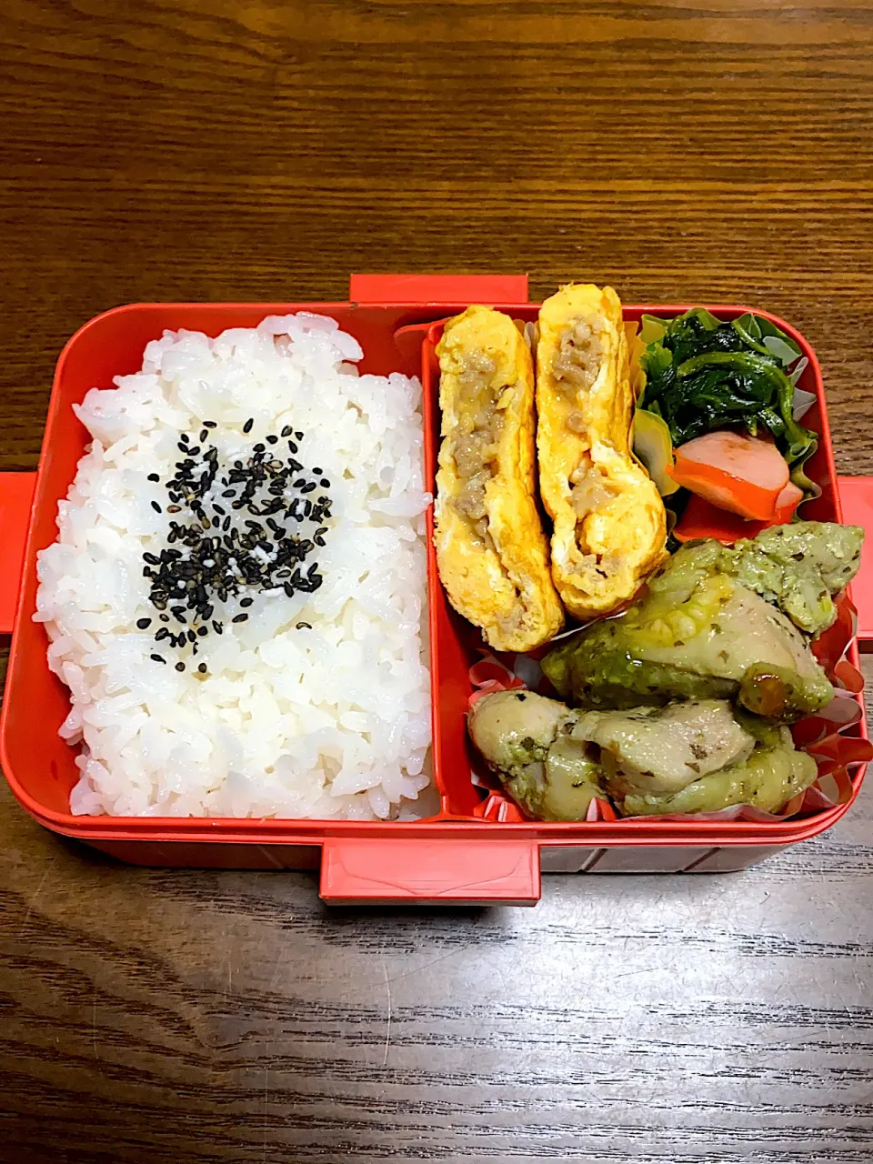 Snapdishの料理写真:バジルチキン弁当|acoさん