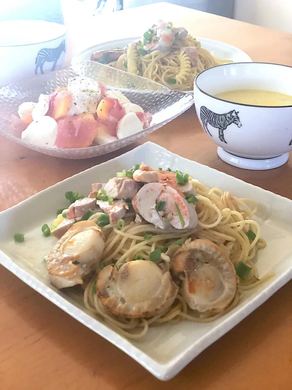 帆立とあん肝のバターポン酢パスタ|sachi ＊さん