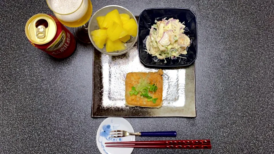 一人晩酌『生姜醤油豆腐ステーキ』|emiさん