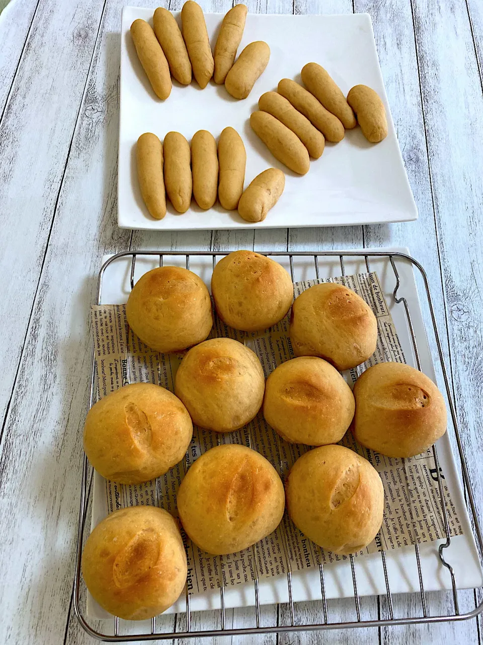 Snapdishの料理写真:ハイジのきな粉パン🥖|ぽっちさん