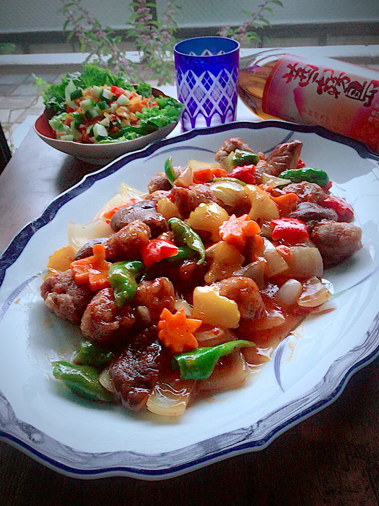 とんちんの料理~豚こまボールで黒酢豚~お肉も野菜も柔らか仕立て
 #黒酢酢豚|とんちんさん