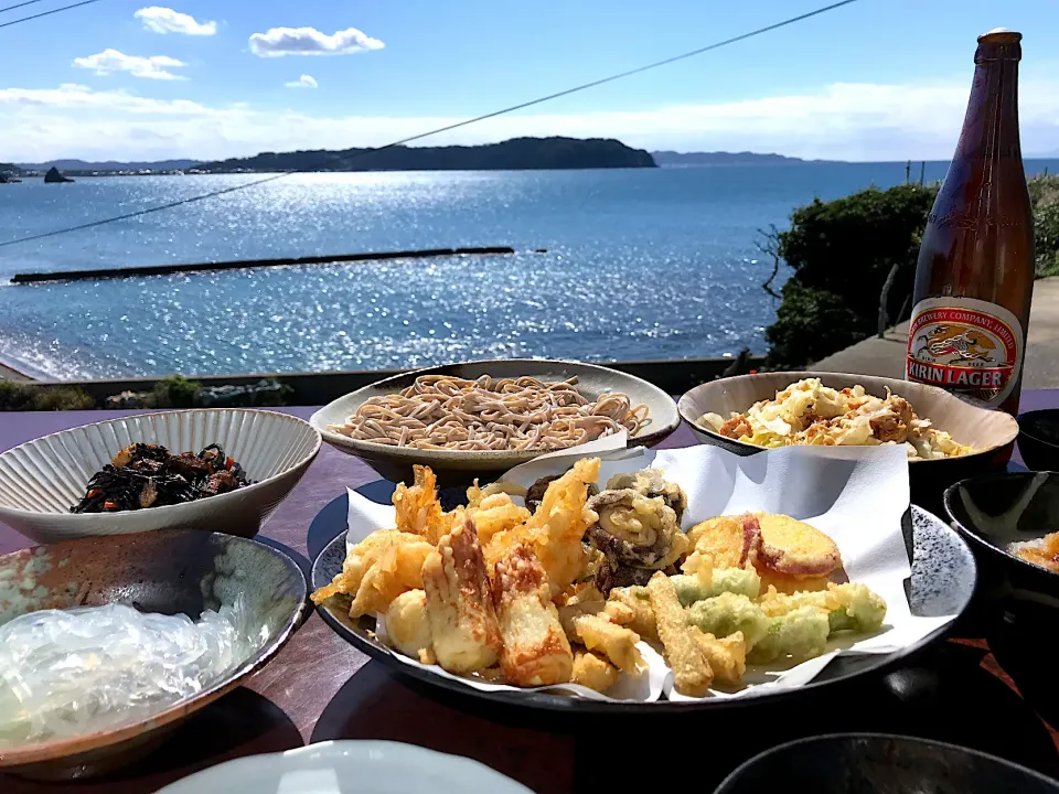 Snapdishの料理写真:2020.10.25 天ぷら&蕎麦ランチ🍻🍻🍻|ゆみずさん