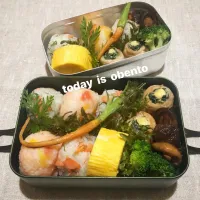 Snapdishの料理写真:ニラとチーズの肉巻き弁当|じゅん太さん