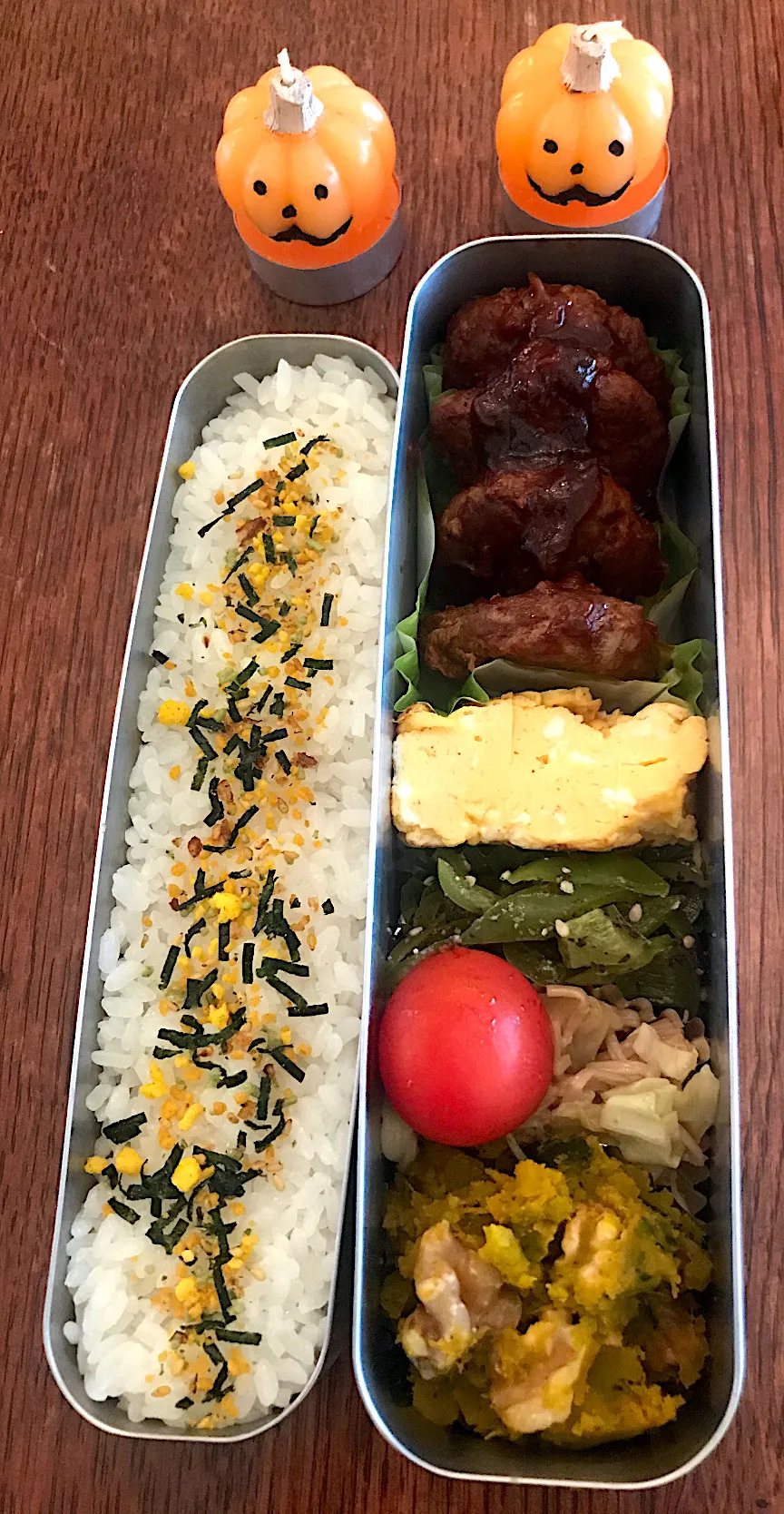 ランチ#お弁当 #お弁当記録  #ハンバーグ弁当|小松菜さん