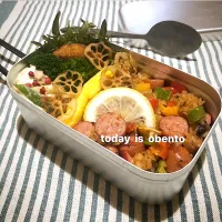 Snapdishの料理写真:野菜盛り盛りジャンバラヤ弁当|じゅん太さん