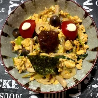 Snapdishの料理写真:野菜の卵とじ丼🐥✨|苺milkさん